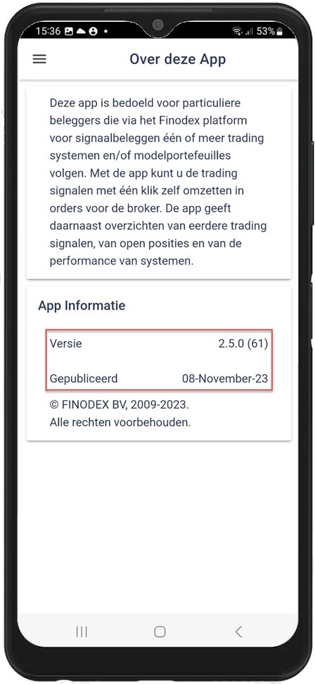 Android-13-App-informatie-A20